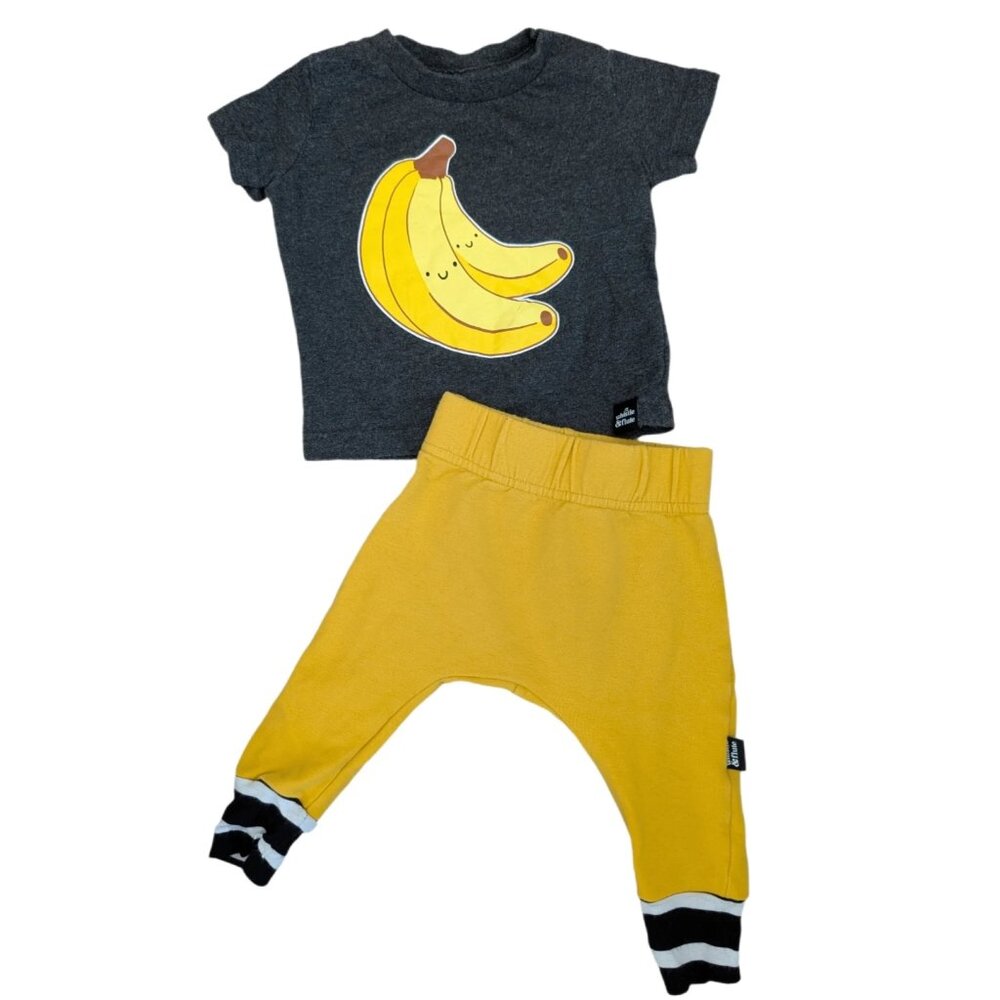 Whistle and Flute‎ Banana Shirt and Pants 6-12m